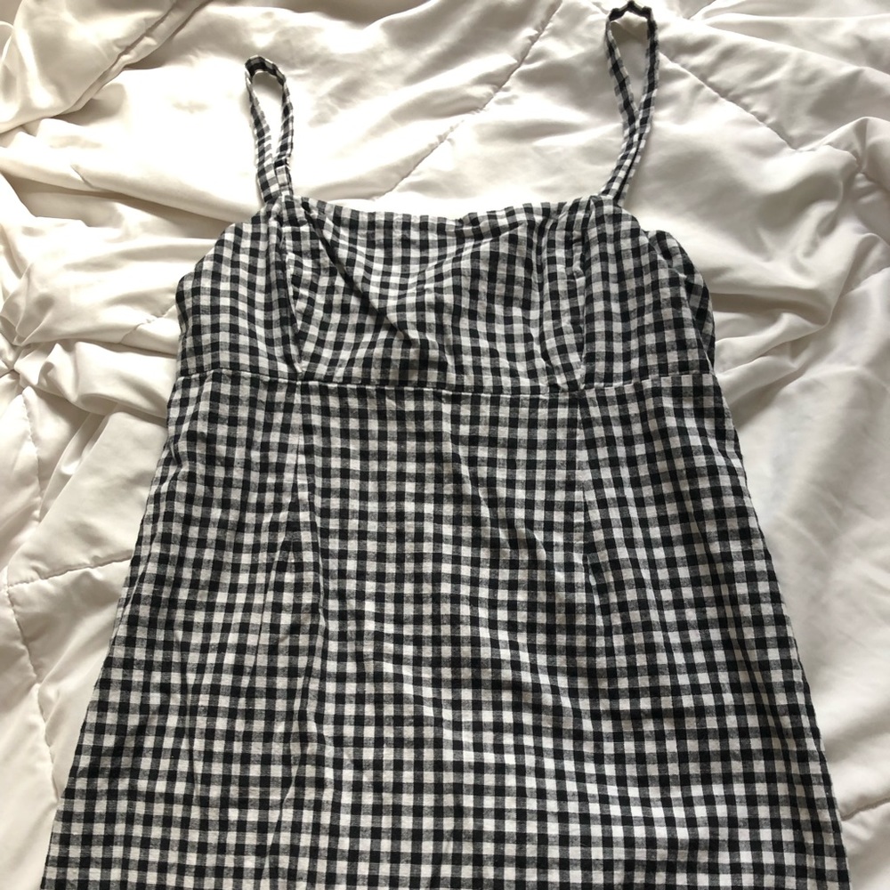Gingham mini dress